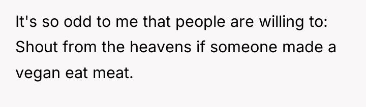 It's so odd to me that people are willing to:...