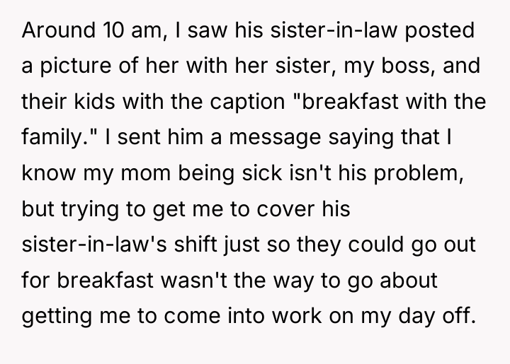Around 10 am, I saw his sister-in-law posted a picture...