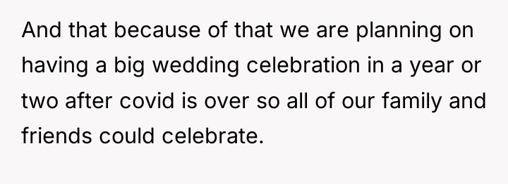 And that because of that we are planning on having...