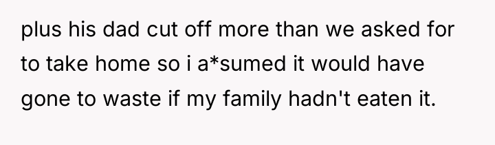 plus his dad cut off more than we asked for...