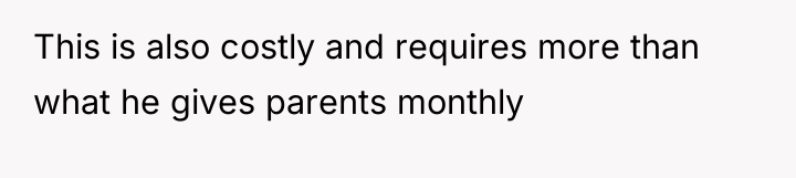This is also costly and requires more than what he...