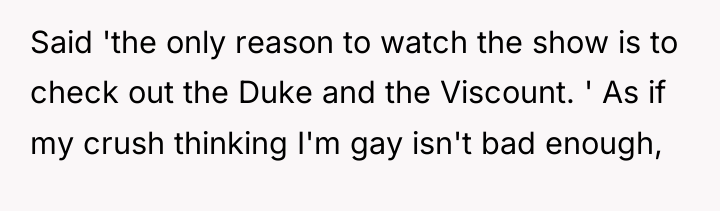Said 'the only reason to watch the show is to...