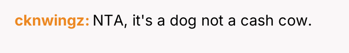cknwingz NTA, it's a dog not a cash cow.