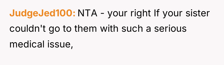 JudgeJed100 NTA - your right If your sister couldn't go...