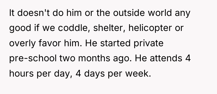 It doesn't do him or the outside world any good...