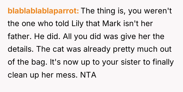 blablablablaparrot The thing is, you weren't the one who told...