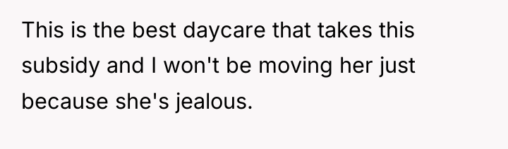 This is the best daycare that takes this subsidy and...