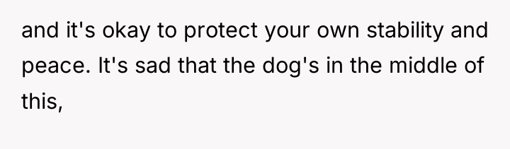 and it's okay to protect your own stability and peace....