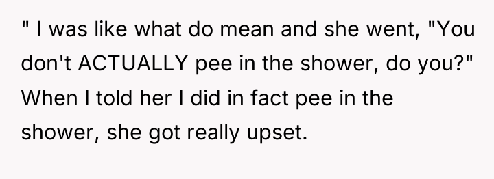 " I was like what do mean and she went,...