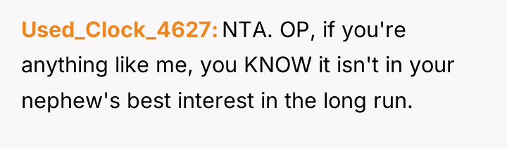Used_Clock_4627 NTA. OP, if you're anything like me, you KNOW...