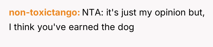 non-toxictango NTA: it's just my opinion but, I think you've...