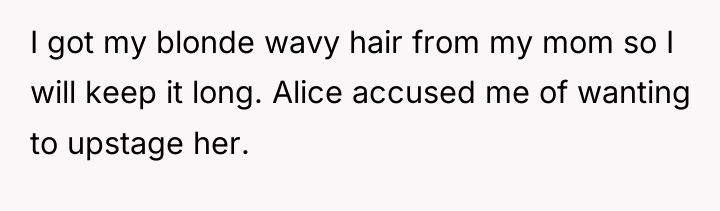 I got my blonde wavy hair from my mom so...