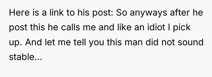Here is a link to his post: So anyways after...