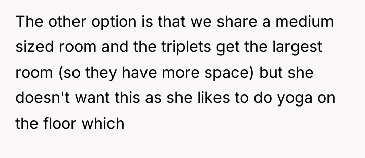 The other option is that we share a medium sized...