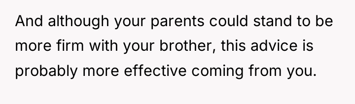 And although your parents could stand to be more firm...