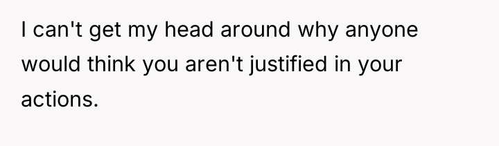 I can't get my head around why anyone would think...