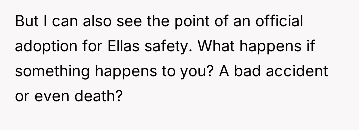 But I can also see the point of an official...