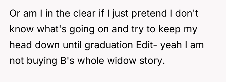 Or am I in the clear if I just pretend...