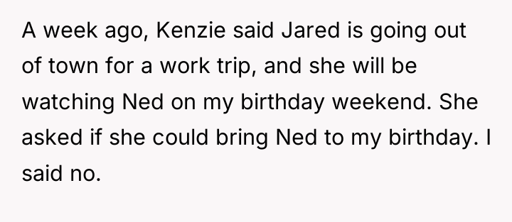 A week ago, Kenzie said Jared is going out of...
