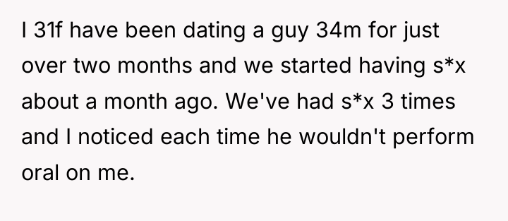 I 31f have been dating a guy 34m for just...