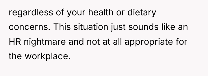 regardless of your health or dietary concerns. This situation just...