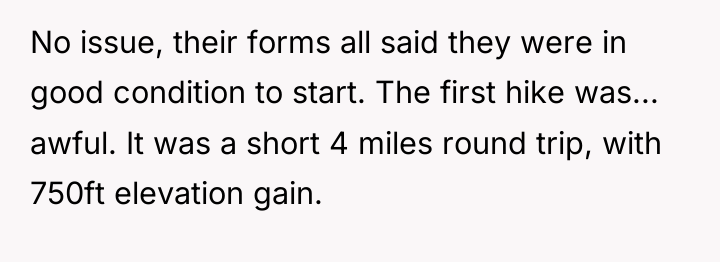 No issue, their forms all said they were in good...
