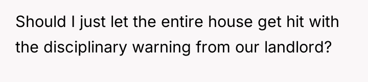 Should I just let the entire house get hit with...