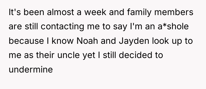 It's been almost a week and family members are still...