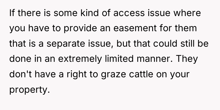If there is some kind of access issue where you...