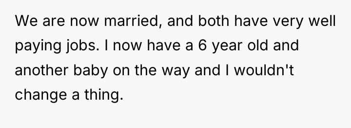 We are now married, and both have very well paying...