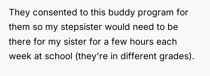 They consented to this buddy program for them so my...