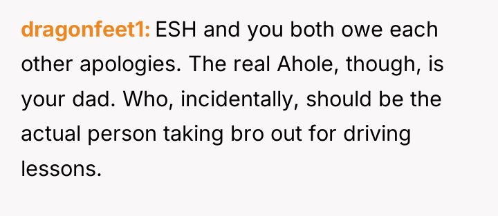 dragonfeet1 ESH and you both owe each other apologies. The...
