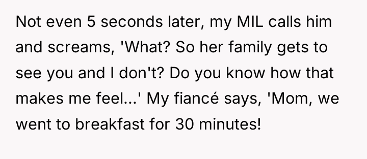 Not even 5 seconds later, my MIL calls him and...