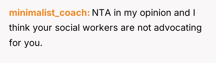 minimalist_coach NTA in my opinion and I think your social...