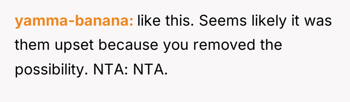 yamma-banana like this. Seems likely it was them upset because...