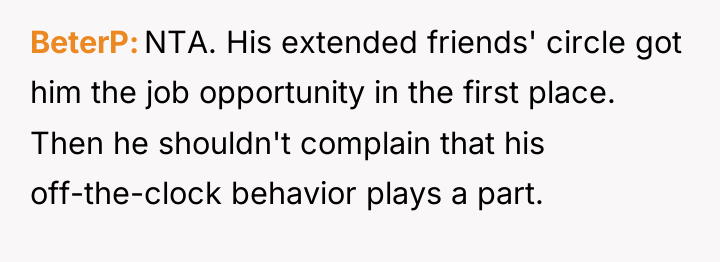 BeterP NTA. His extended friends' circle got him the job...