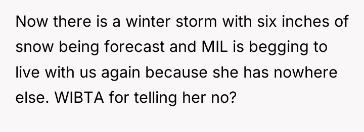 Now there is a winter storm with six inches of...