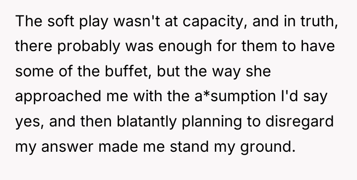 The soft play wasn't at capacity, and in truth, there...