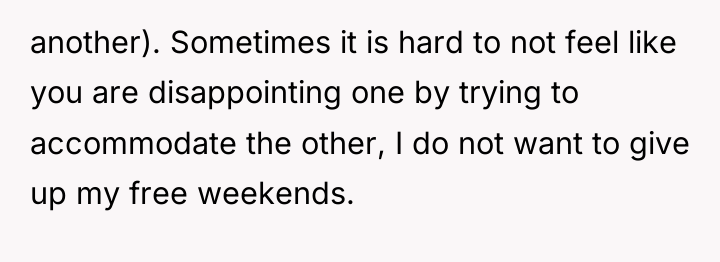 another). Sometimes it is hard to not feel like you...