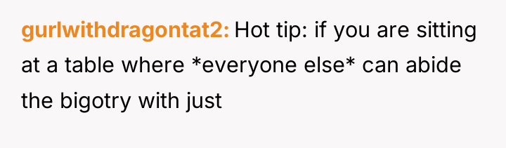 gurlwithdragontat2 Hot tip: if you are sitting at a table...