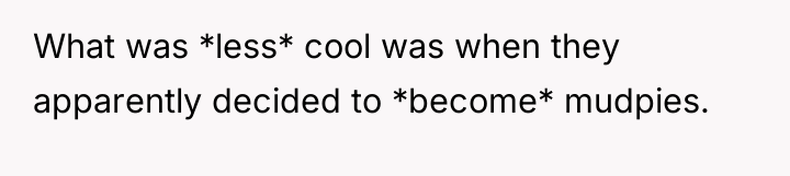 What was *less* cool was when they apparently decided to...