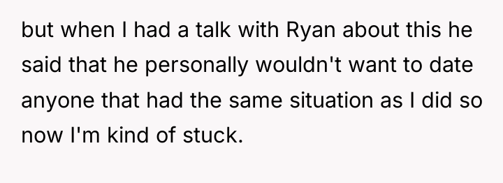 but when I had a talk with Ryan about this...