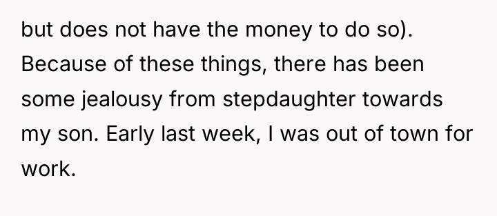 but does not have the money to do so). Because...
