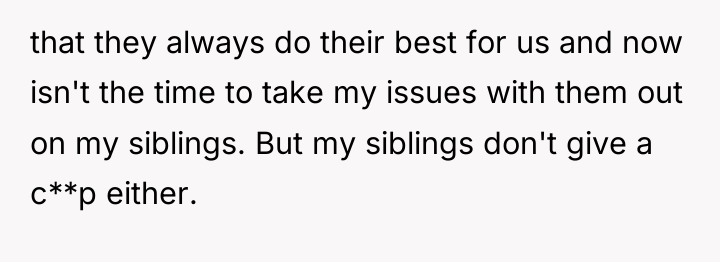 that they always do their best for us and now...