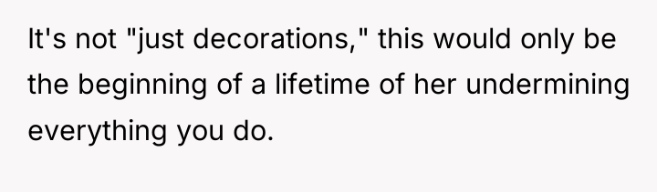 It's not "just decorations," this would only be the beginning...