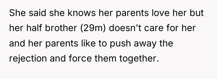 She said she knows her parents love her but her...