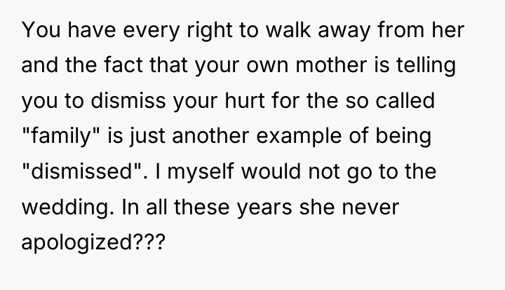 You have every right to walk away from her and...