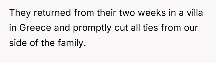 They returned from their two weeks in a villa in...