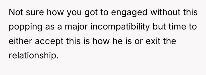 Not sure how you got to engaged without this popping...