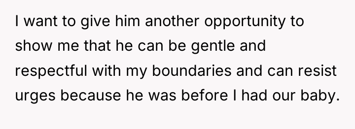 I want to give him another opportunity to show me...